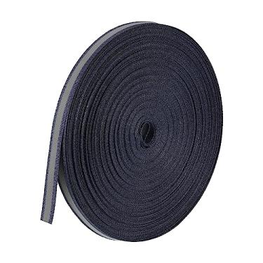 Imagem de PATIKIL Fita refletiva, 10 mm x 50 metros, fita de tecido refletivo de alta visibilidade, costurada, DIY, aviso de segurança, fita para roupas, capas de chuva, azul escuro
