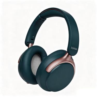Imagem de Anjetsun Wireless Over Ear Headphones with Mic, 80H Playtime & 800mAh Fast Charge, ANC Noise Cancelling & Transparency Mode, Over The Head Headphones for Work Travel(Alpine Pine Blue)