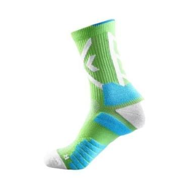 Imagem de Meias De Compressão Pretas Para Homens Respirável Elite Esportivas Par