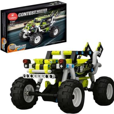 Imagem de Monster Truck Blocos de Montar Racing Car 210 Peças Verde - Castela