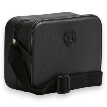 Imagem de Bolsa Feminina Transversal Média Quadrada Bonita Moleca, preto