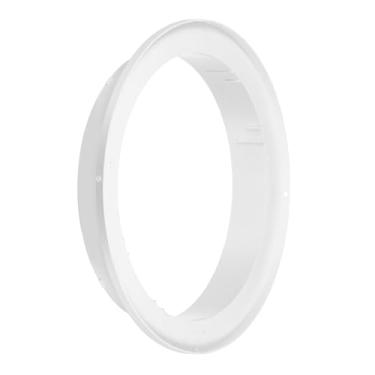 Imagem de PATIKIL Redutor de duto de 12 a 10 polegadas, 1 peça adaptador de duto de ar ABS conector de tubo HAVC adaptador de ventilação para secador redutor de aumento para sistema de ventilação em linha