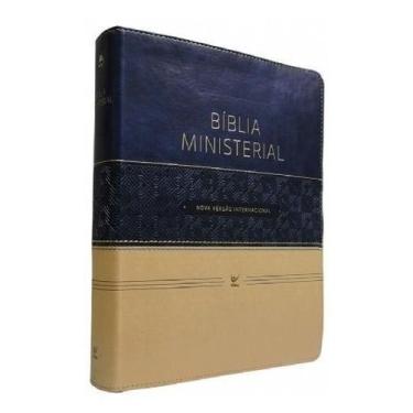 Imagem de Bíblia Ministerial - NVI - Azul e Bege - VIDA EDITORA, Sortido