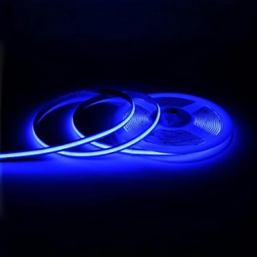 Imagem de Cinlitek Fita de luzes LED COB DC24V, fita de luz de ultra alta densidade de 5 m, 480LED/m, 320+LM/FT, iluminação LED regulável de 8 mm de largura para decoração de cozinha e uso comercial (sem fonte