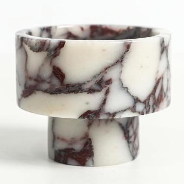 Imagem de Porta-velas de mármore modernos, castiçais votivos luxuosos para decoração de casa, suporte de vela de pilar de pedra natural para centros de mesa, decoração de mesa de jantar de casamento elegante