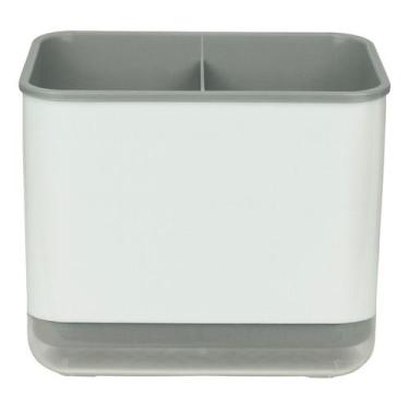 Imagem de Escorredor Talheres Plástico Para Pia 15x14cm Cozinha - Clink, Cinza