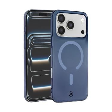 Imagem de Capa para iPhone 17 Pro - Crystal Slim Magsafe - NÃO AMARELA - Azul - Gshield