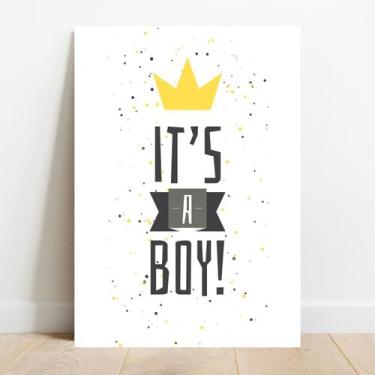 Imagem de Placa Decorativa Color Boy - TaColado., 30x40cm