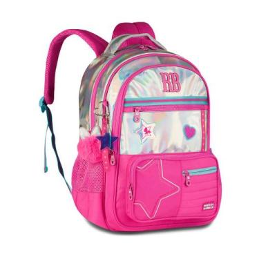 Imagem de Mochila de Costas Rebecca Bonbon Holo Shine RB27017 Juvenil Grande Hol