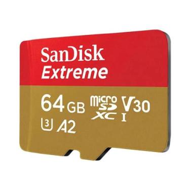 Imagem de Cartão De Memória SanDisk MicroSD 32GB 64GB 128GB 256GB UHS-I U3 C10 V