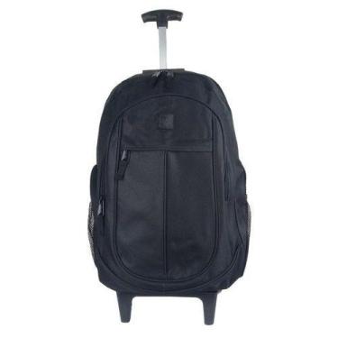 Imagem de Mochila Básica Carrinho De Rodinha Juvenil Escolar Denlex