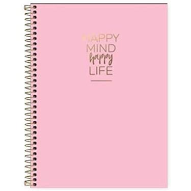 Imagem de Caderno Tilibra Capa Dura Espiral 80 Folhas 1 Matéria Happy