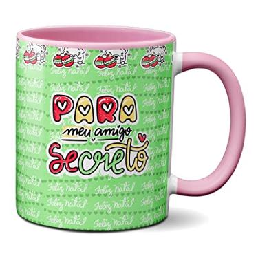 Imagem de Caneca Amigo Secreto Por Um Natal De Amor Paz E Prosperidade (Rosa)