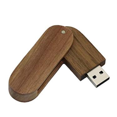 Imagem de Flash Drive Rotacional de Nogueira 4GB Disco U USB 2.0 Flash Drive USB Stick USB Flash Disk UPSB Disco USB Cartão Flash USB