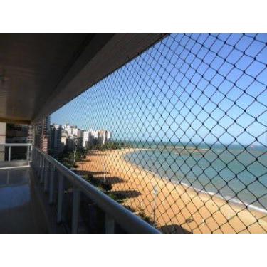 Imagem de Kit 1.70x5.00 Redes e Telas de Proteção Para Crianças e Gatos em Sacadas (Preta)