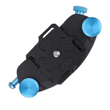 Imagem de Mochila resistente para câmera, alça de ombro, cinto, fivela de liberação rápida, suporte de clipe para DSLR Video Gopros Heros Insta360 One Acessórios de câmera, Azul, tamanho �nico