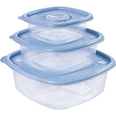 Imagem de Conjunto de Potes Quadrados Pop com 3 Unidades, Plasútil 02