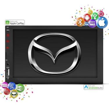 Imagem de Central Multimidia 2 Din Mp5 Carplay Android Auto Wifi Mazda - First O