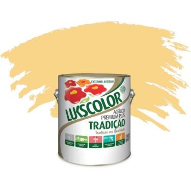 Imagem de Lukscolor  tinta latex acrilica 3,6l perfumada varias cores, Amarelo c