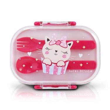 Imagem de Pote P- Lanche De 2 Andares Infantil 400ml Jacki Design - Pimpolhos Pink