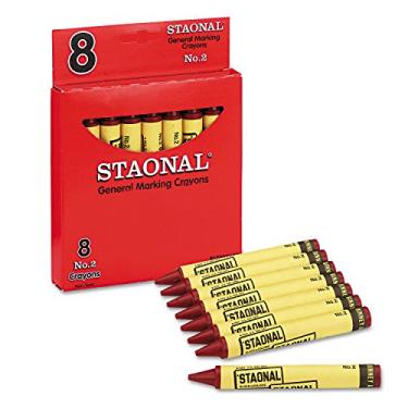 Imagem de Crayola 5200023038 Staonal Marking Crayons, Red, 8/Box