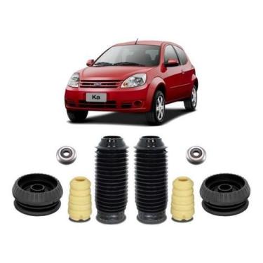 Imagem de 2 Kit Coxim Rolamento Batente Coifa Dianteiro Ford Ka 2007 - Qualykits
