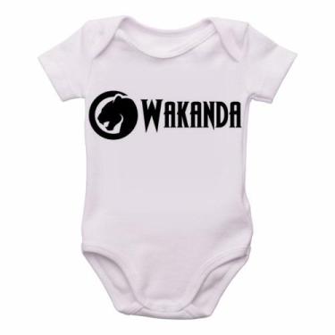 Imagem de body nenê criança roupa bebê Wakanda Black Panther - Empório Dutra, G 