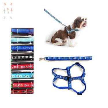 Imagem de Guia Peitoral de Cachorro Regulável 120M X 2,00CM Educativo - MaisPets