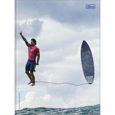 Imagem de Caderno Brochurão Capa Dura Gabriel Medina 80 Folhas - Pacote com 5 Un