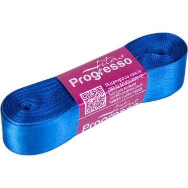 Imagem de Fita de Cetim 15MM X 10M Azul Royal 214 - Fitas Progresso