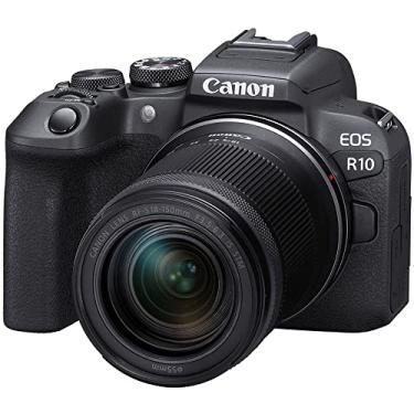 Imagem de Canon EOS R10 RF-S18-150 mm F3.5-6.3 é kit de lentes STM, câmera vlogging sem espelho, 24,2 MP, vídeo 4K, processador de imagem DIGIC X, disparo de alta velocidade, rastreamento de assunto, compacto,