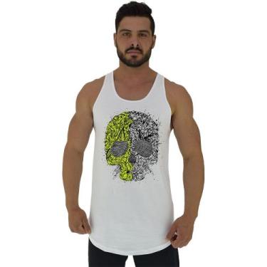 Imagem de Regata Longline Estampada Masculina MXD Conceito Caveira Elemental, Br