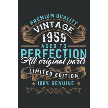 Imagem de 1959-60Th Birthday Quote - 60 Years Old Meme: Notebook Journal with 6" x 9", 120 Pages For Lady, Girls And Women. Perfect Possum Blank Lined Notebook Journal Gift Ideas.