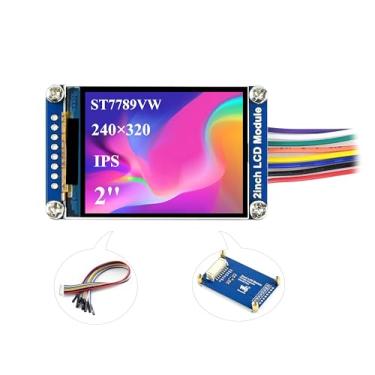 Imagem de Waveshare Mini tela LCD de 2 polegadas – compatível com Raspberry Pi/Arduino/STM32, tela LCD IPS de resolução 240 x 320, cor RGB 262K, driver ST7789VW integrado, interface SPI