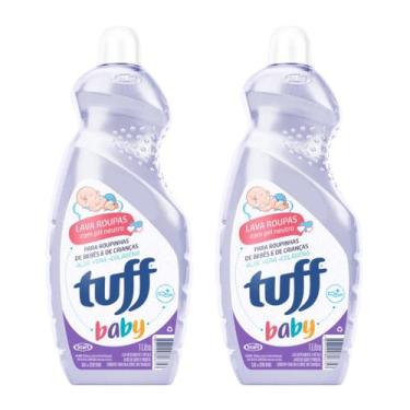 Imagem de Lava Roupa Líquido Neutro Tuff Baby Limpeza 1L, kit2unidades