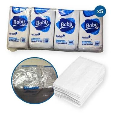 Imagem de Guardanapo de Papel TV Branco Balcão Padaria Baby TBT - 14x14cm - 1000