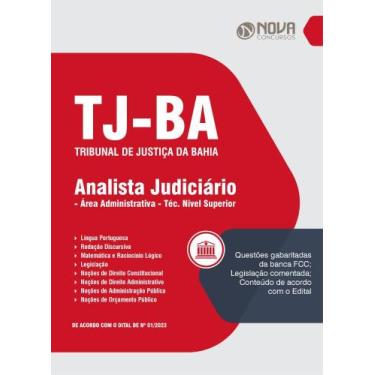 Imagem de Apostila TJ-BA - Analista Judiciário - Área Administrativa - Técnico N
