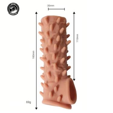 Imagem de Capa Extensora Peniana Realista em Silicone, Reutilizável
