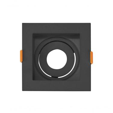 Imagem de Mini Spot Dicroica De Embutir Recuado Quadrado Led 3,5w Cor Preto Cor Da Lâmpada 4000k