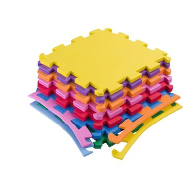 Imagem de 12 Tapetes Eva Kit Quarto Bebe Infantil Criança 50x50-1cm Espessura-Tatame para Atividades de Impacto