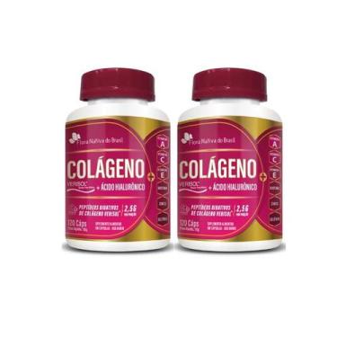 Imagem de Kit 2x Colágeno Ácido Hialurônico 120 cápsulas Flora Nativa do Brasil