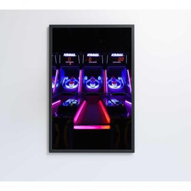 Imagem de Quadro Jogo Arcade 60x40 Cm Vidro Impresso