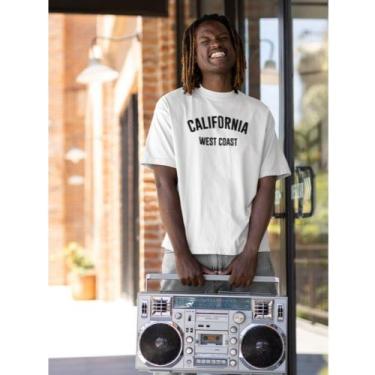Imagem de Camiseta Oversized Maculina California West Coast Streetwear Cores Ter