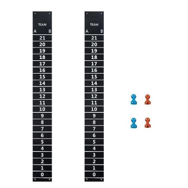 Imagem de New valley warbler Cornhole Game Hard Steel Scoreboard with Magnetic Score Keepers, Set of 2 (17.3" H x 1.97" W)