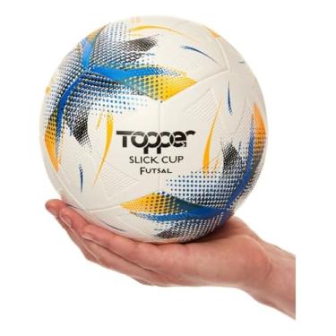 Imagem de Bola De Futebol Futsal Profissional Topper Slick Cup Perfeita Para Quadra e Salão Ideal Para Treino e Lazer