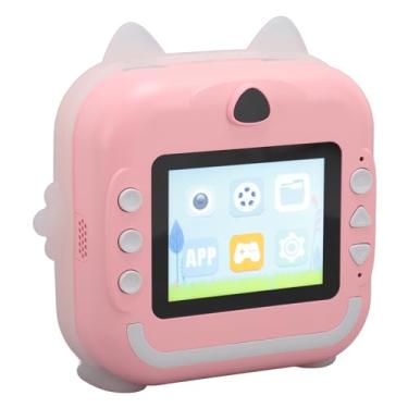 Imagem de Naroote Câmera de Impressão Digital Infantil, Desenho Sem Fio Câmera de Impressão de Segura de 2,4 Polegadas IPS para Viajar (Rosa)