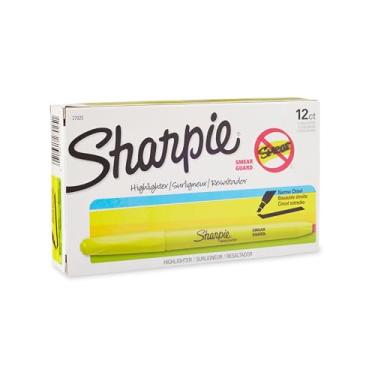 Imagem de Iluminador Sharpie 27108PP estilo bolso, Amarelo, 12-Count