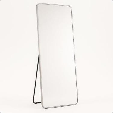 Imagem de Espelho Retangular de Chão 150x60 Grande Corpo Inteiro com Suporte Reg
