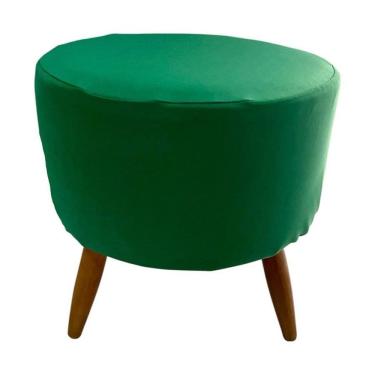 Imagem de Capa Para Puff Redondo Pé Palito Malha Com Elástico 1 Peça