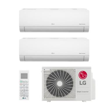 Imagem de Ar Condicionado Multi Split Inverter LG 18.000 BTUs (2 Evap 12.000) Quente/Frio 220V Monofásico